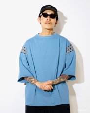 画像2: CALEE  NATIVE PATTERN RIB FOOT BALL TEE (2)