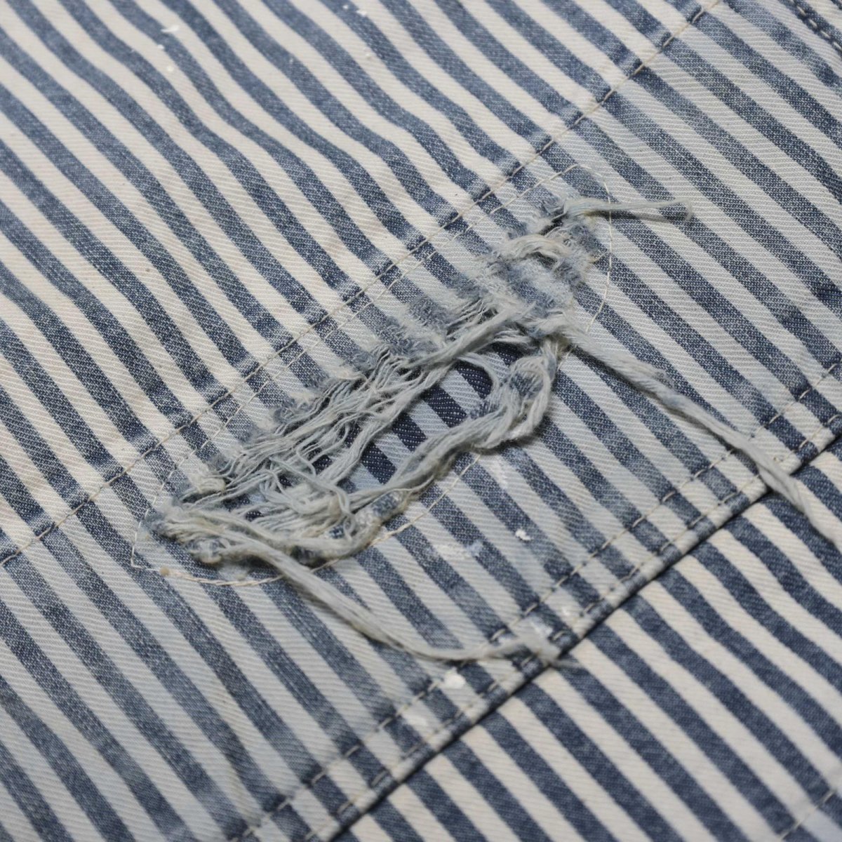 画像12: MADNESS  RAILROAD HICKORY STRIPE WORK JACKET (12)