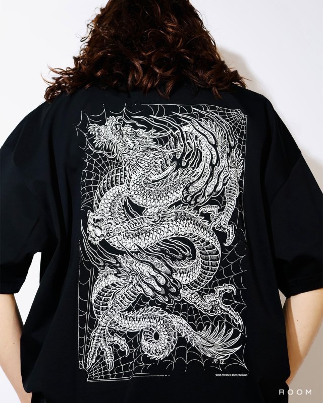 ANTIDOTE BUYERS CLUB ASIC Oversized S/S Tee (Oriental Dragon