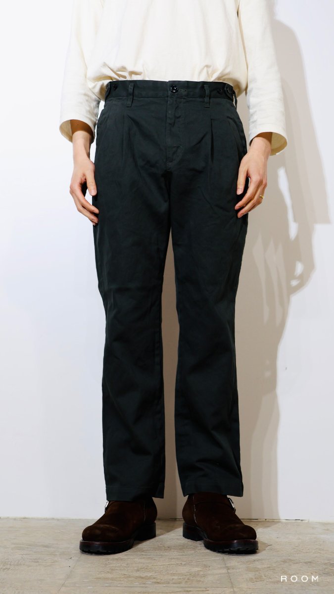 画像2: nonnative  OFFICER CHINO TROUSERS COTTON TWILL PIGMENT DYE (2)