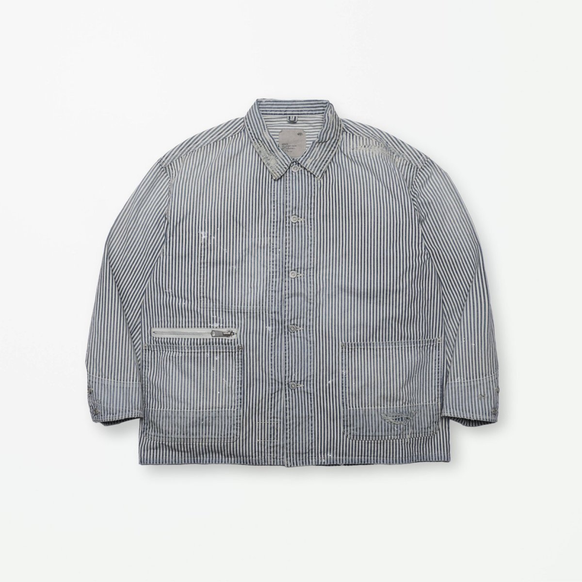 画像1: MADNESS  RAILROAD HICKORY STRIPE WORK JACKET (1)