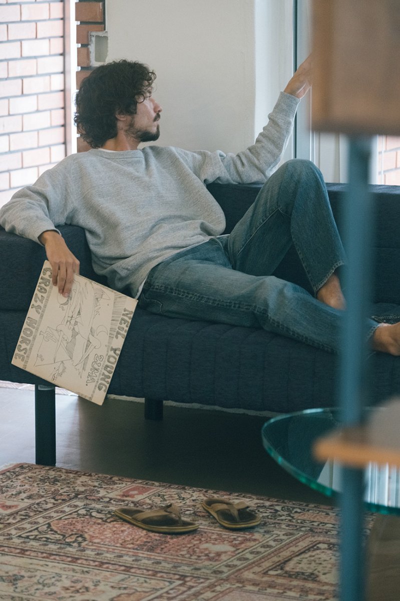 画像11: STANDARD CALIFORNIA  SD Freedom Sleeve Loop Knitting Sweat Vintage Wash (11)