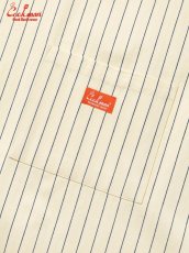 画像6: COOKMAN  ロングエプロン Long Apron Herringbone Stripe Cream (6)