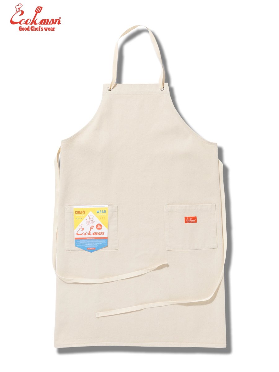 画像2: COOKMAN  ロングエプロン Long Apron Denim Natural (2)