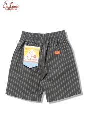 画像3: COOKMAN  シェフパンツ Chef Pants Short Front Pocket Herringbone Stripe Charcoal (3)