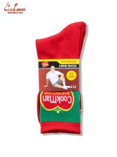 画像5: COOKMAN  ソックス Rib Crew SocksTomato (5)