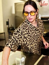 画像15: COOKMAN  ワークシャツ Work Shirts Short Sleeve Light Leopard Beige (15)