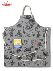 画像1: COOKMAN  ロングエプロン Old Tattoo Gray (1)