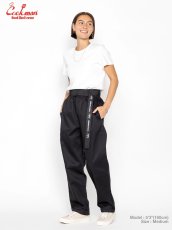 画像13: COOKMAN  シェフパンツ Chef Pants Semiwide Black Belt Vision Black (13)