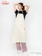 画像14: COOKMAN  ロングエプロン Long Apron Herringbone Stripe Cream (14)