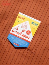 画像7: COOKMAN  ロングエプロン Long Apron Herringbone Stripe Brick (7)