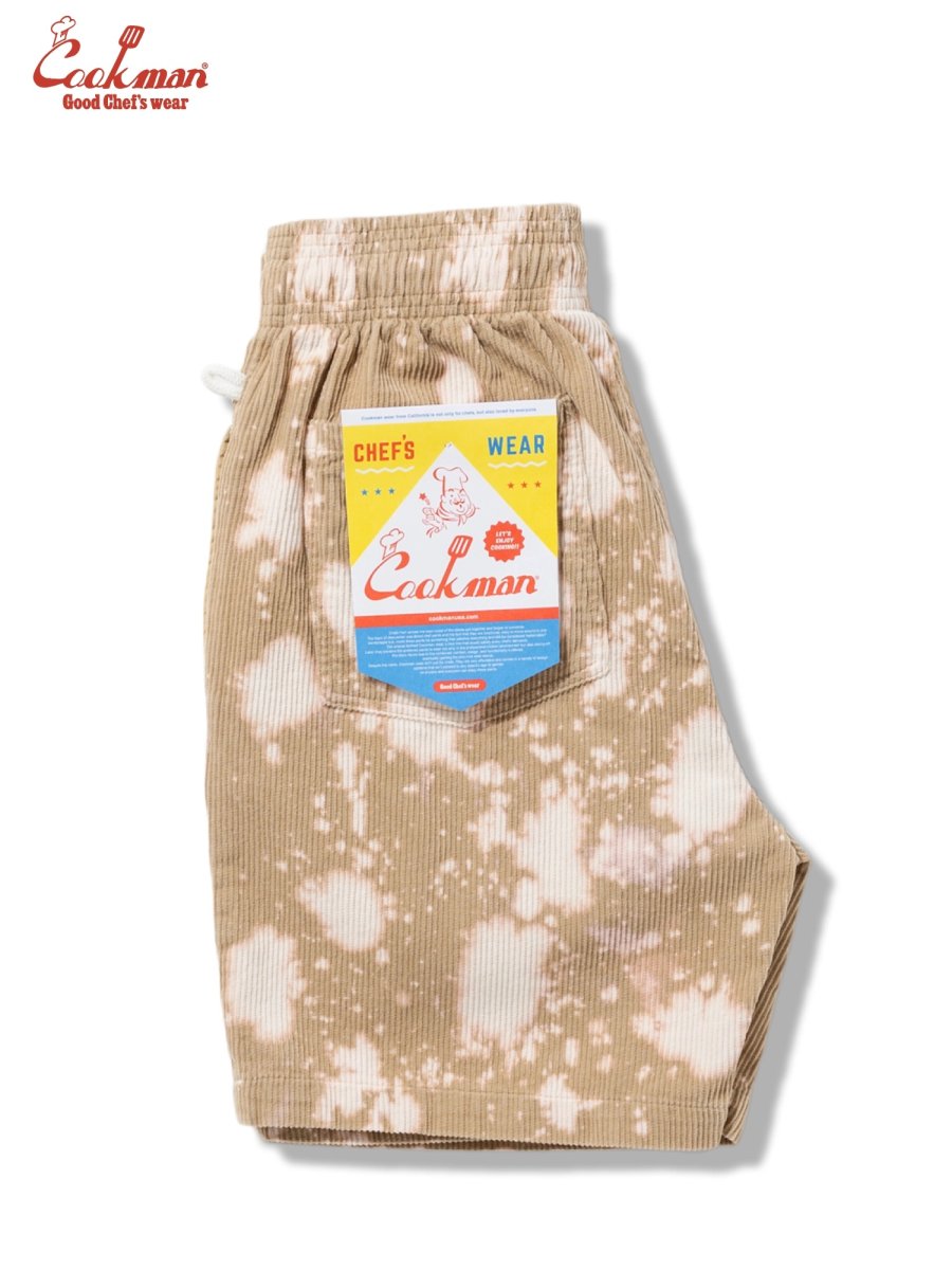 画像3: COOKMAN  シェフパンツ Chef Pants Short Corduroy Bleach Beige (3)