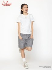 画像9: COOKMAN  シェフパンツ Chef Pants Short Front Pocket Hickory Black (9)