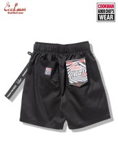 画像1: COOKMAN  シェフパンツ Chef Pants Short Black Belt Vision Black (1)