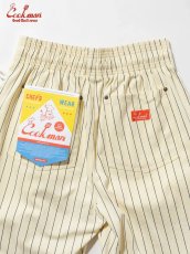 画像16: COOKMAN  シェフパンツ Chef Pants Short Front PocketHerringbone Stripe Cream (16)