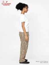 画像11: COOKMAN  シェフパンツ Chef Pants Semiwide Black Belt Vision Leopard Beige (11)