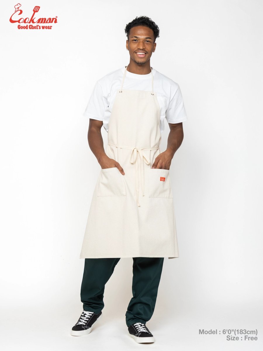 画像8: COOKMAN  ロングエプロン Long Apron Denim Natural (8)