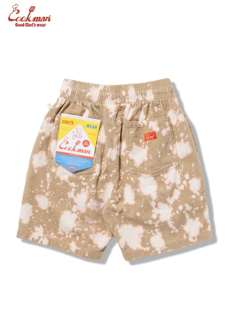 画像2: COOKMAN  シェフパンツ Chef Pants Short Corduroy Bleach Beige (2)