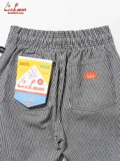 画像16: COOKMAN  シェフパンツ Chef Pants Short Front Pocket Hickory Black (16)