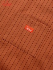 画像6: COOKMAN  ロングエプロン Long Apron Herringbone Stripe Brick (6)