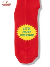 画像4: COOKMAN  ソックス Rib Crew SocksTomato (4)