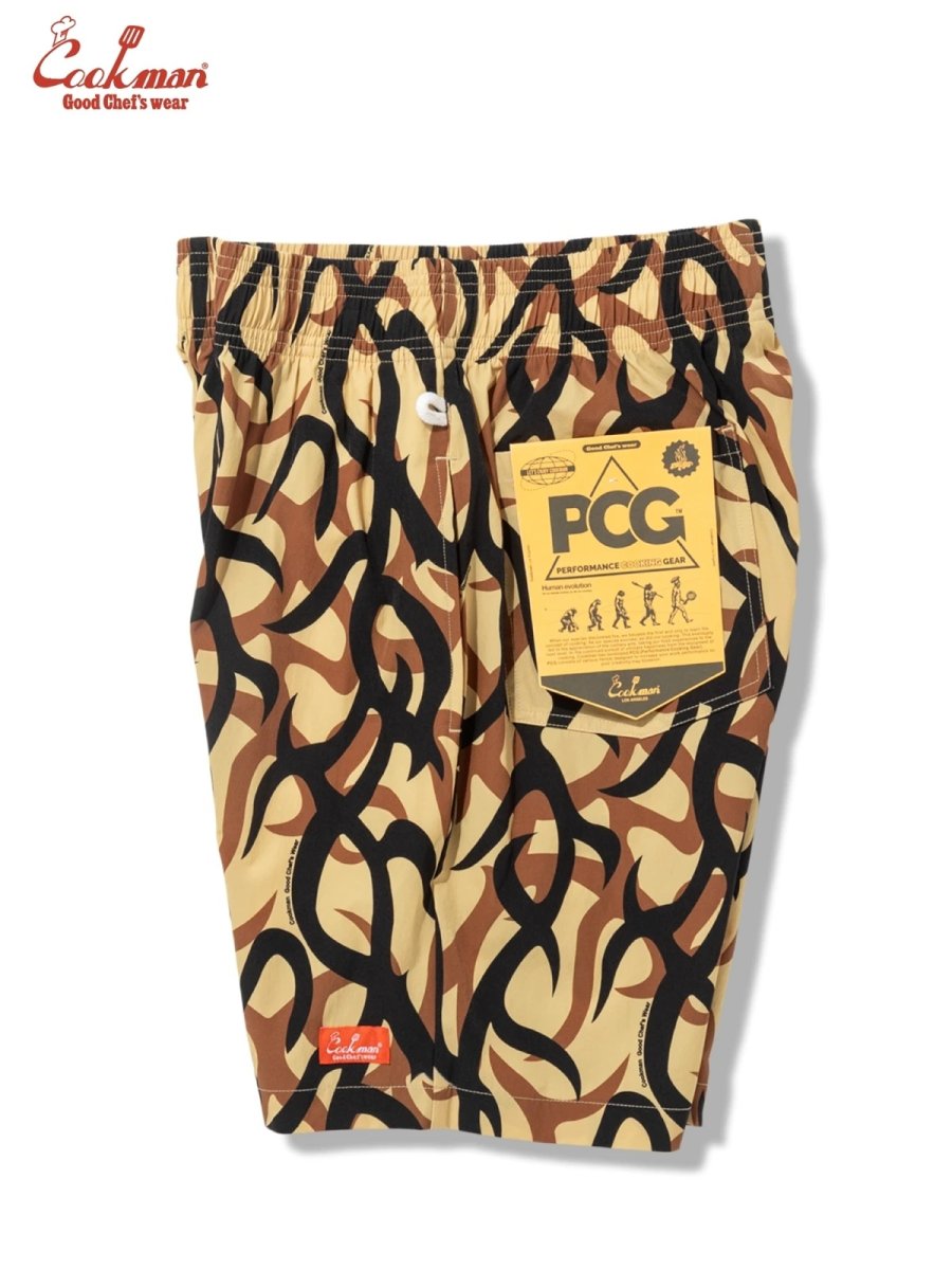 画像7: COOKMAN  シェフパンツ Chef Pants Short Light Tribal Camo Beige (7)
