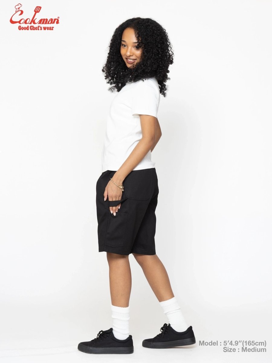 画像14: COOKMAN  カーペンターパンツ Carpenter's Pants Short Heavy twill Black (14)