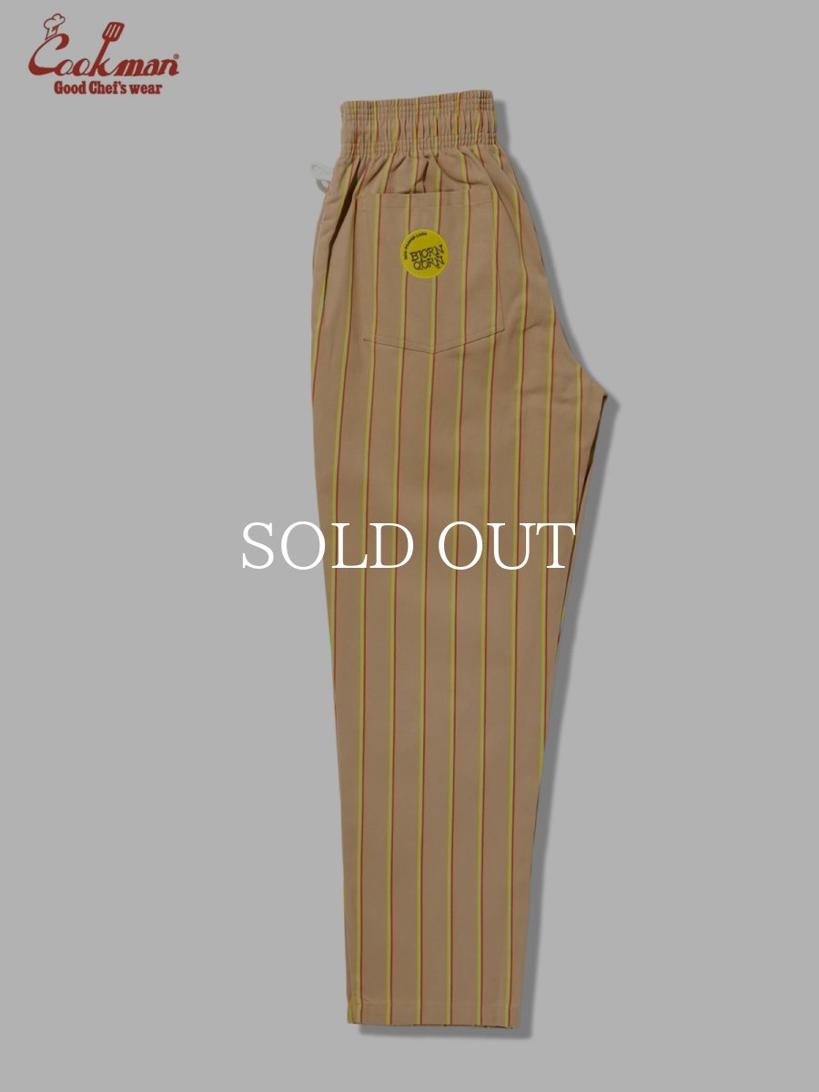 画像2: COOKMAN  シェフパンツ Chef Pants BjornQorn Carton Stripe (2)