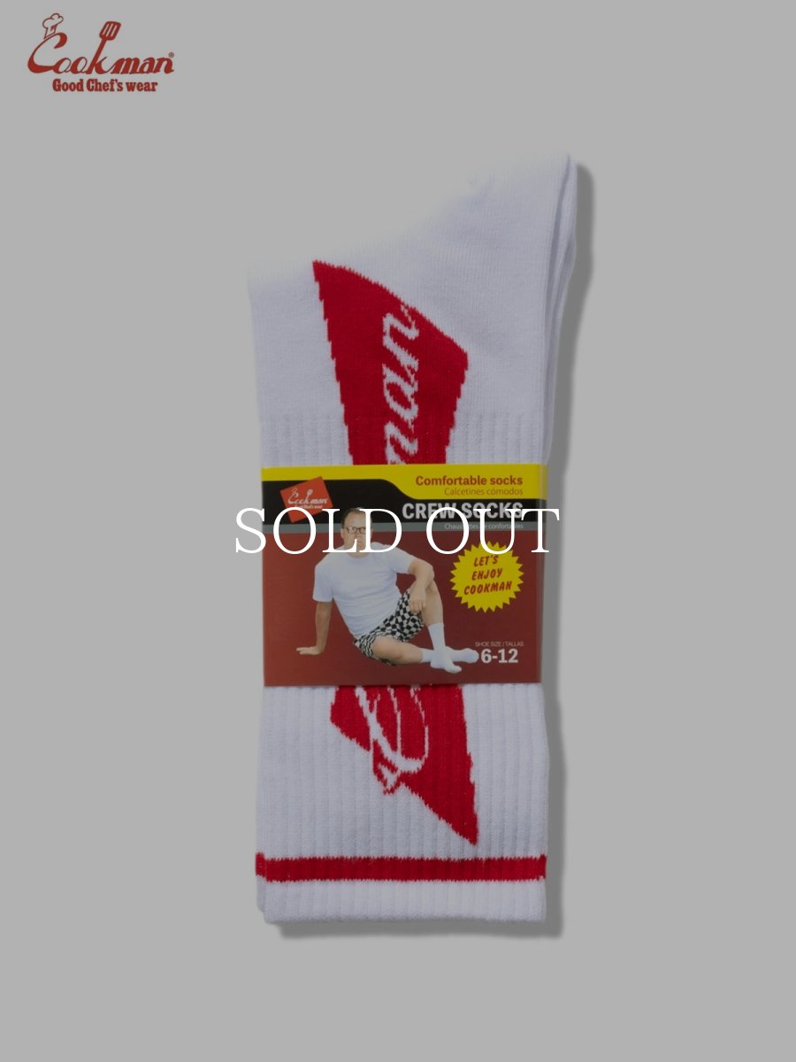 画像5: COOKMAN  ソックス Rib Crew Socks Beer Tie (5)