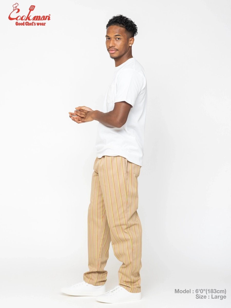 画像11: COOKMAN  シェフパンツ Chef Pants BjornQorn Carton Stripe (11)