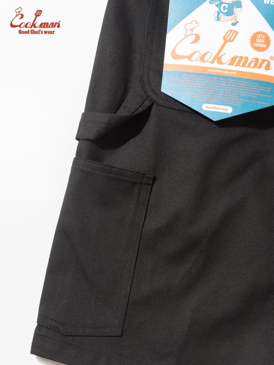 画像5: COOKMAN  カーペンターパンツ Carpenter's Pants Short Heavy twill Black (5)