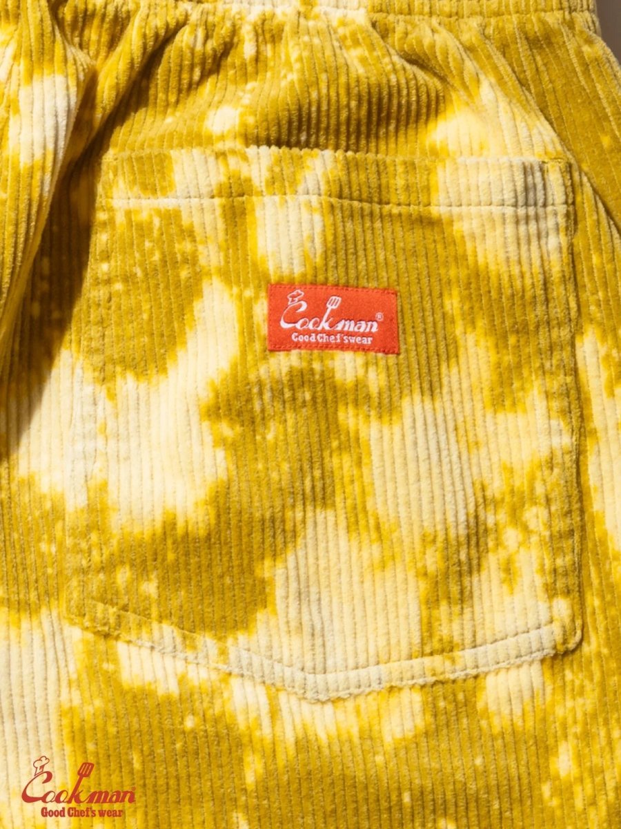 画像18: COOKMAN  シェフパンツ Chef Pants Short Corduroy FAT Bleach Yellow (18)