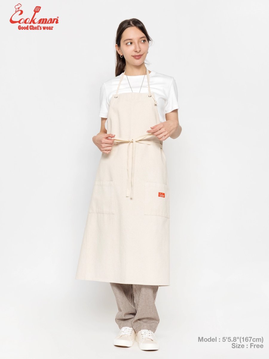画像11: COOKMAN  ロングエプロン Long Apron Denim Natural (11)