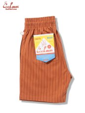 画像12: COOKMAN  シェフパンツ Chef Pants Short Front PocketHerringbone Stripe Brick (12)