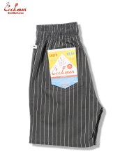 画像13: COOKMAN  シェフパンツ Chef Pants Short Front Pocket Herringbone Stripe Charcoal (13)