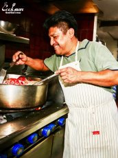 画像8: COOKMAN  ロングエプロン Long Apron Herringbone Stripe Cream (8)