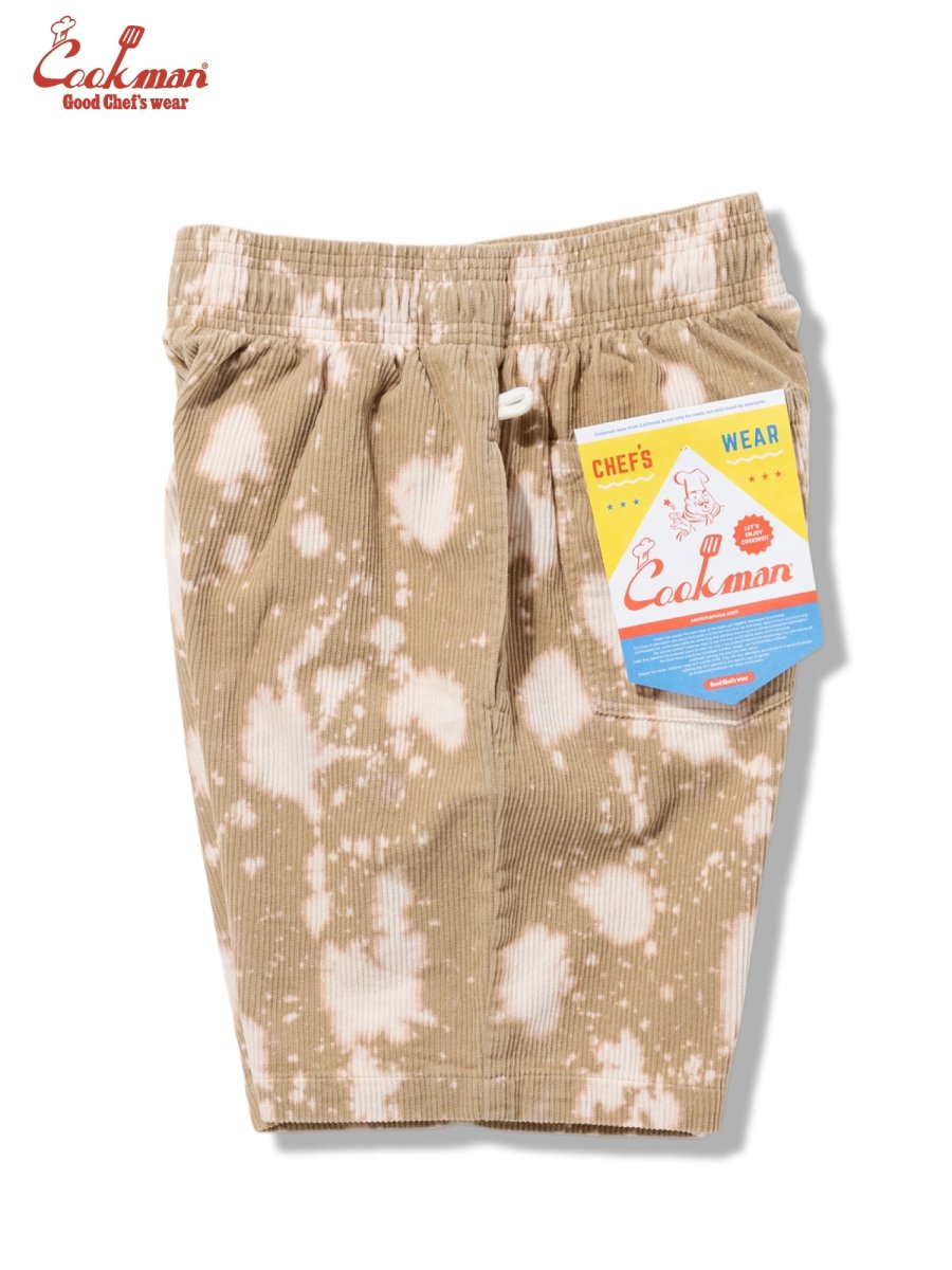 画像4: COOKMAN  シェフパンツ Chef Pants Short Corduroy Bleach Beige (4)