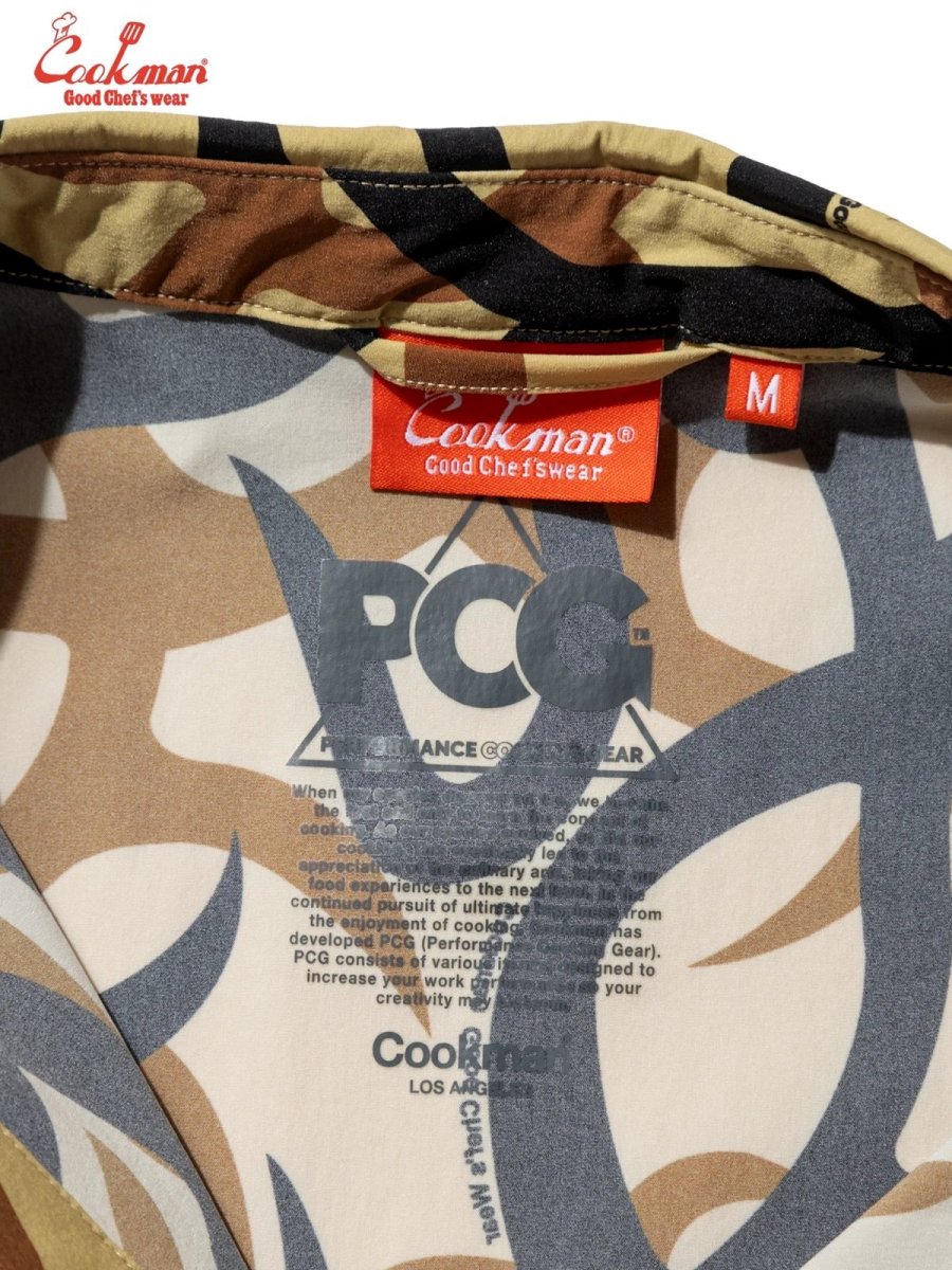 画像12: COOKMAN  ワークシャツ Work Shirts Short Sleeve Light Tribal Camo Beige (12)