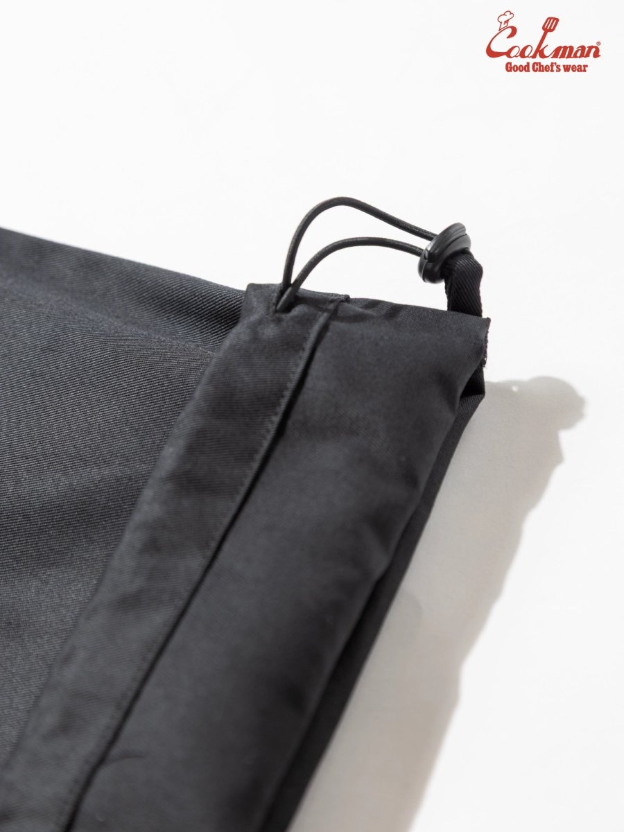 画像9: COOKMAN  シェフパンツ Chef Pants Semiwide Black Belt Vision Black (9)