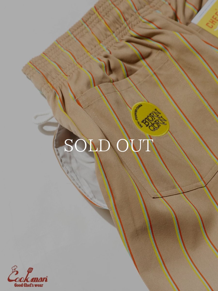 画像16: COOKMAN  シェフパンツ Chef Pants BjornQorn Carton Stripe (16)