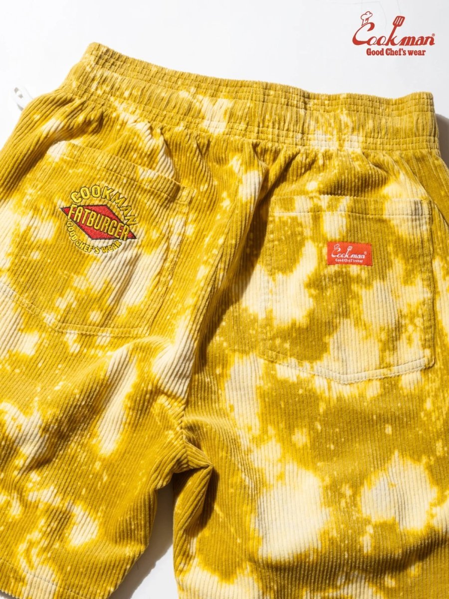 画像17: COOKMAN  シェフパンツ Chef Pants Short Corduroy FAT Bleach Yellow (17)