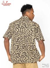 画像5: COOKMAN  ワークシャツ Work Shirts Short Sleeve Light Leopard Beige (5)