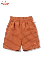 画像1: COOKMAN  シェフパンツ Chef Pants Short Front PocketHerringbone Stripe Brick (1)