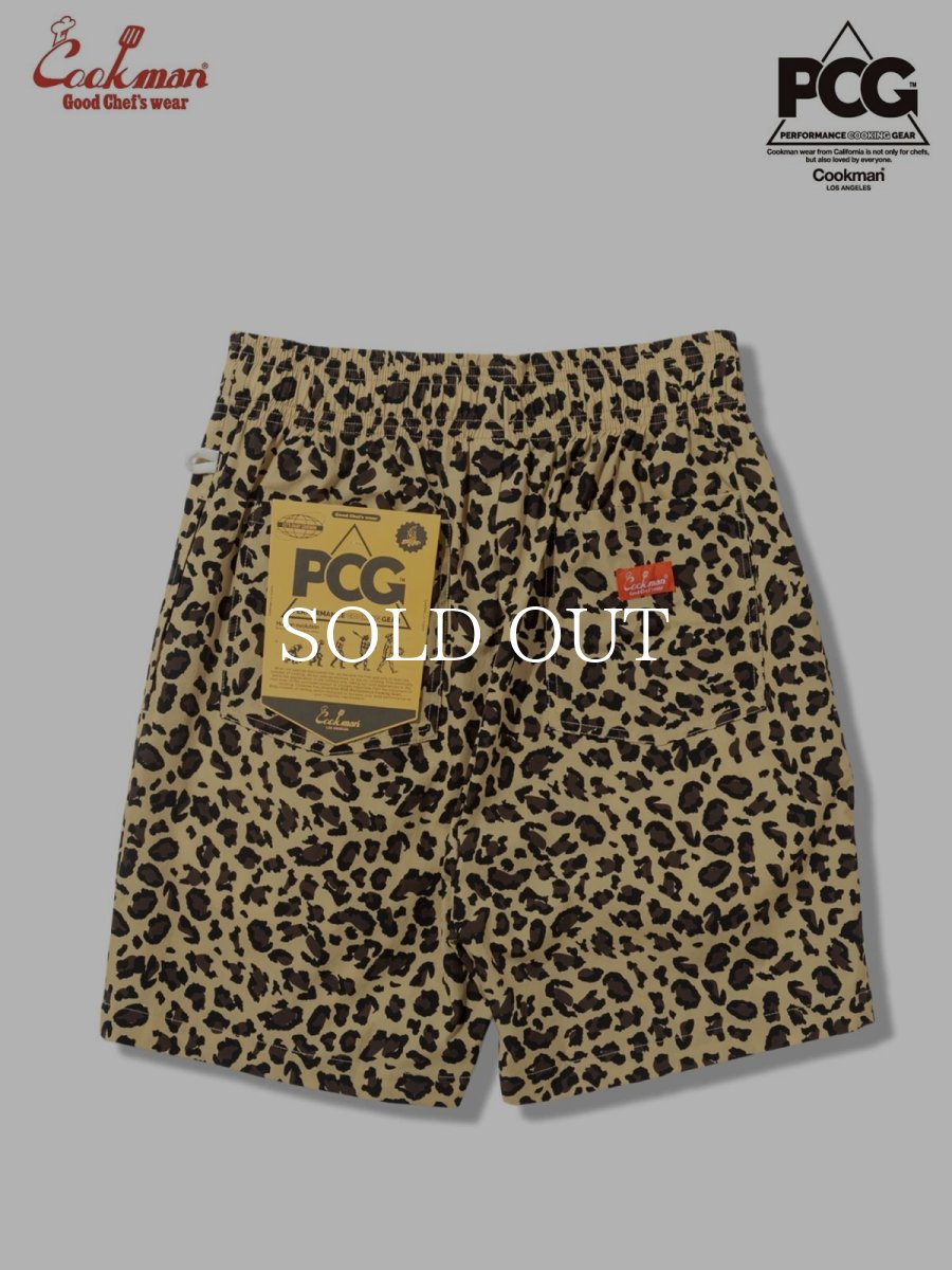 画像1: COOKMAN  シェフパンツ Chef Pants Short LightLeopard Beige (1)