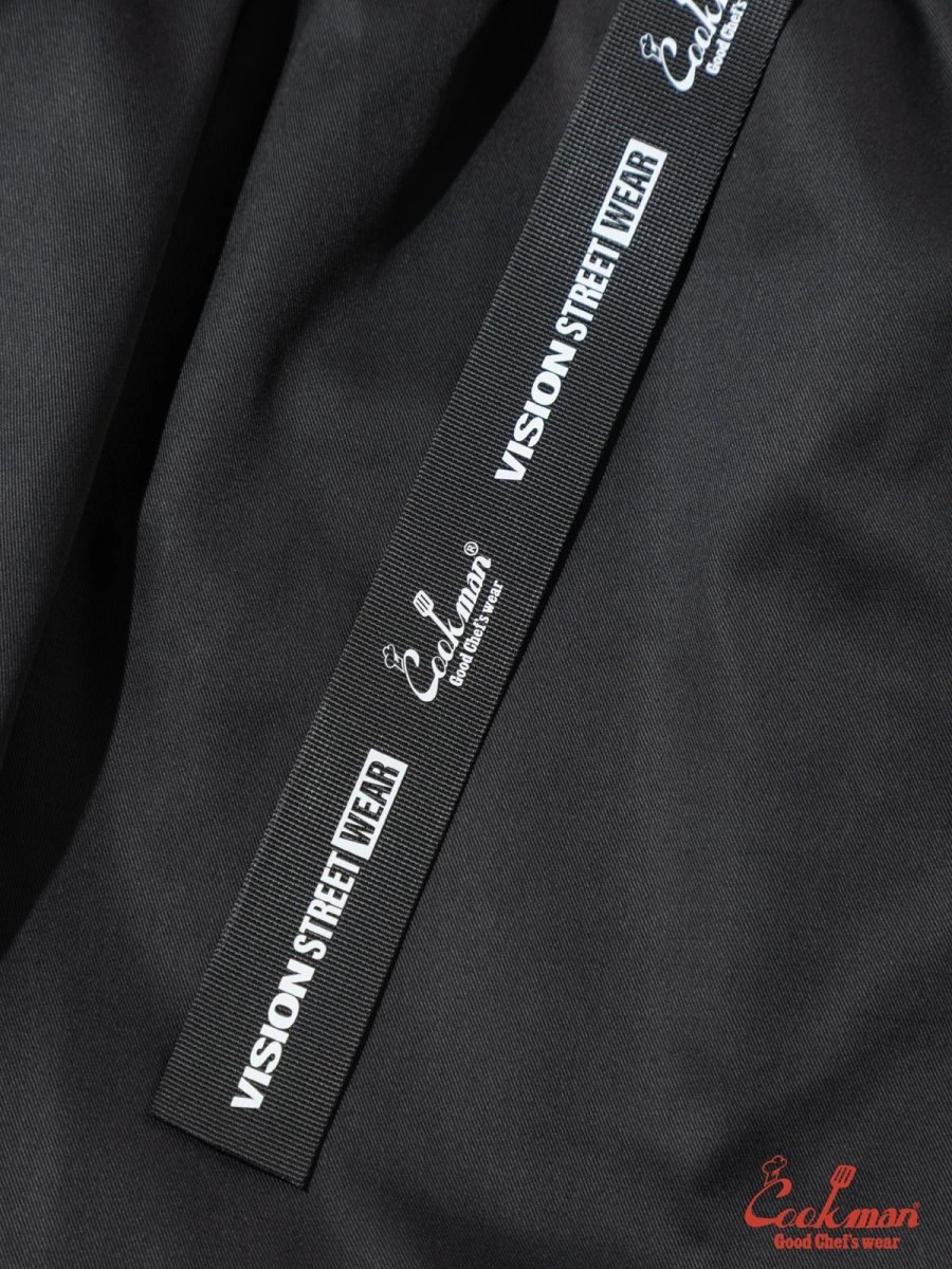 画像11: COOKMAN  シェフパンツ Chef Pants Short Black Belt Vision Black (11)