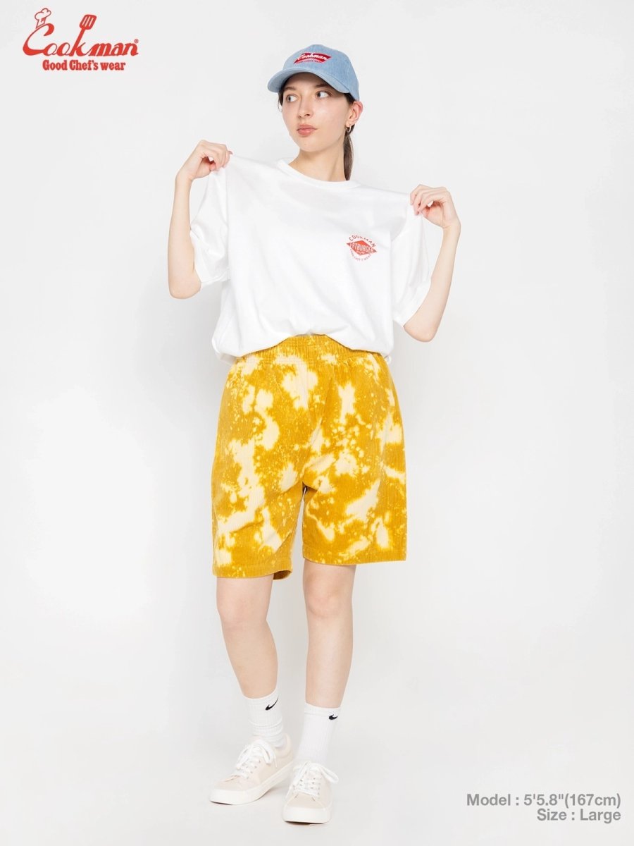 画像8: COOKMAN  シェフパンツ Chef Pants Short Corduroy FAT Bleach Yellow (8)