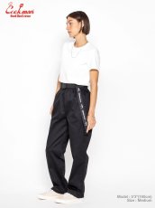 画像14: COOKMAN  シェフパンツ Chef Pants Semiwide Black Belt Vision Black (14)