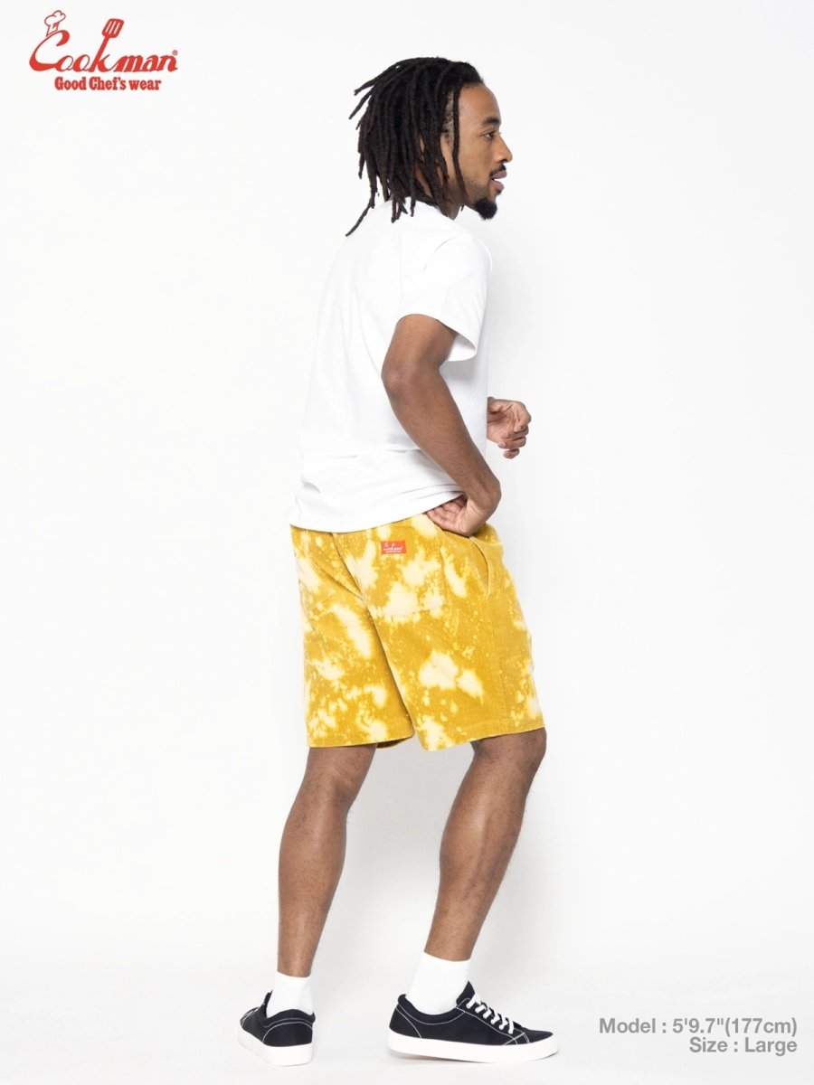 画像6: COOKMAN  シェフパンツ Chef Pants Short Corduroy FAT Bleach Yellow (6)