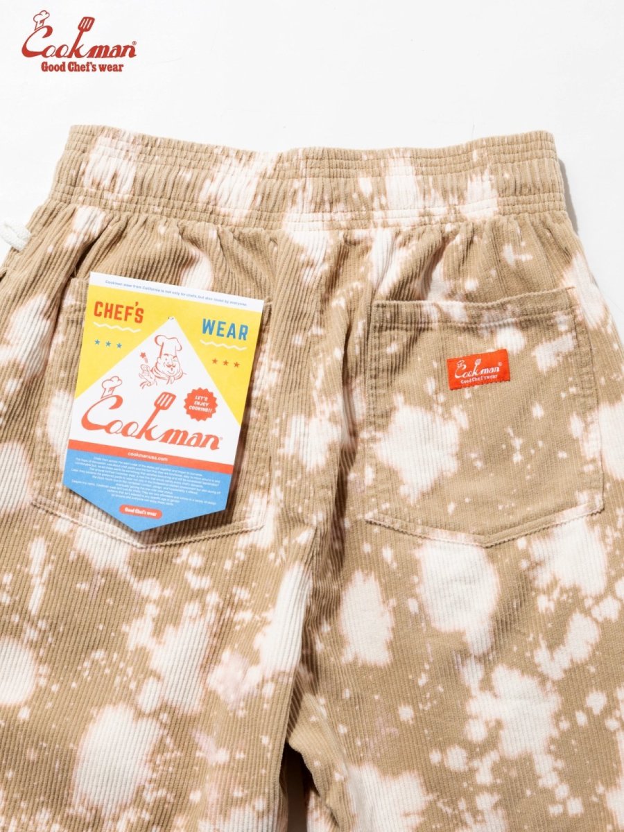 画像5: COOKMAN  シェフパンツ Chef Pants Short Corduroy Bleach Beige (5)