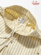 画像15: COOKMAN  シェフパンツ Chef Pants Short Front PocketHerringbone Stripe Cream (15)